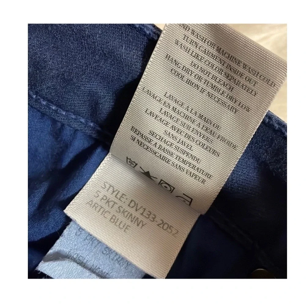 Vince Jeans Pants Artic Blue Skinny Denim Stretch Tencel Cotton Casual Size 29
